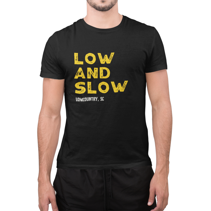 Low and Slow t-shirt by Marshpuppy, Southern BBQ inspired design