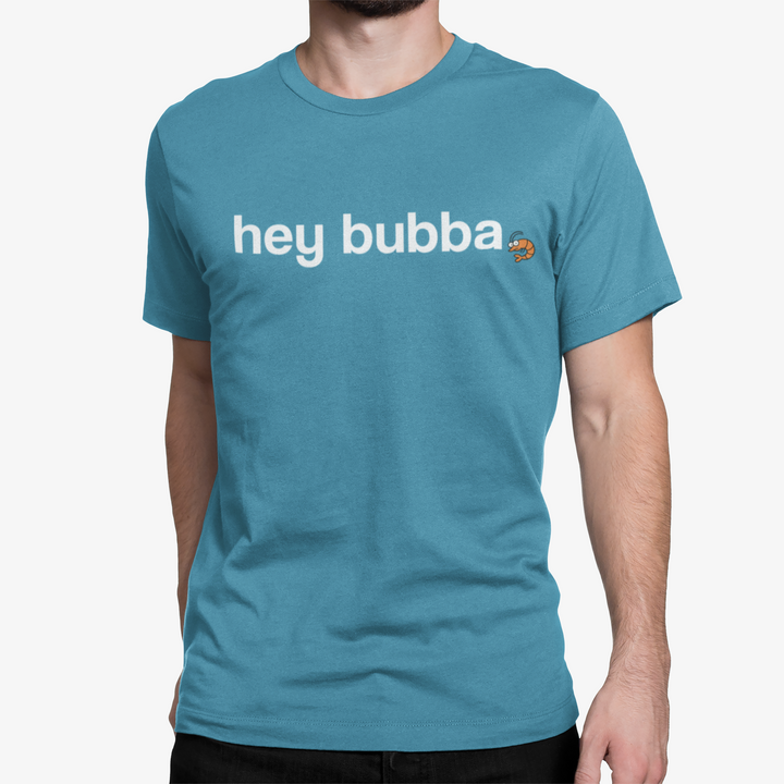 “Hey Bubba” Bluffton t-shirt by Marshpuppy featuring local Lowcountry humor